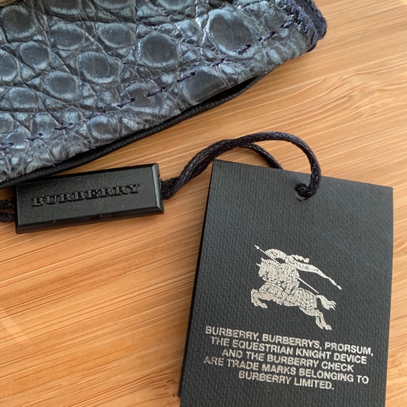 NWT BURBERRY PRORSUM $1295 PYTHON GLOVES SZ 7 - Picture 8 of 11